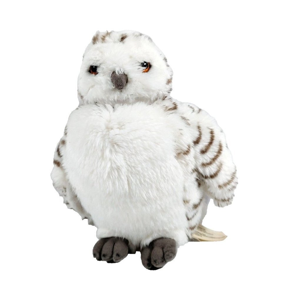 WWF Snowy Owl Plush Stuffed Animal  Realistic 360° Turning Head Vintage 1986
